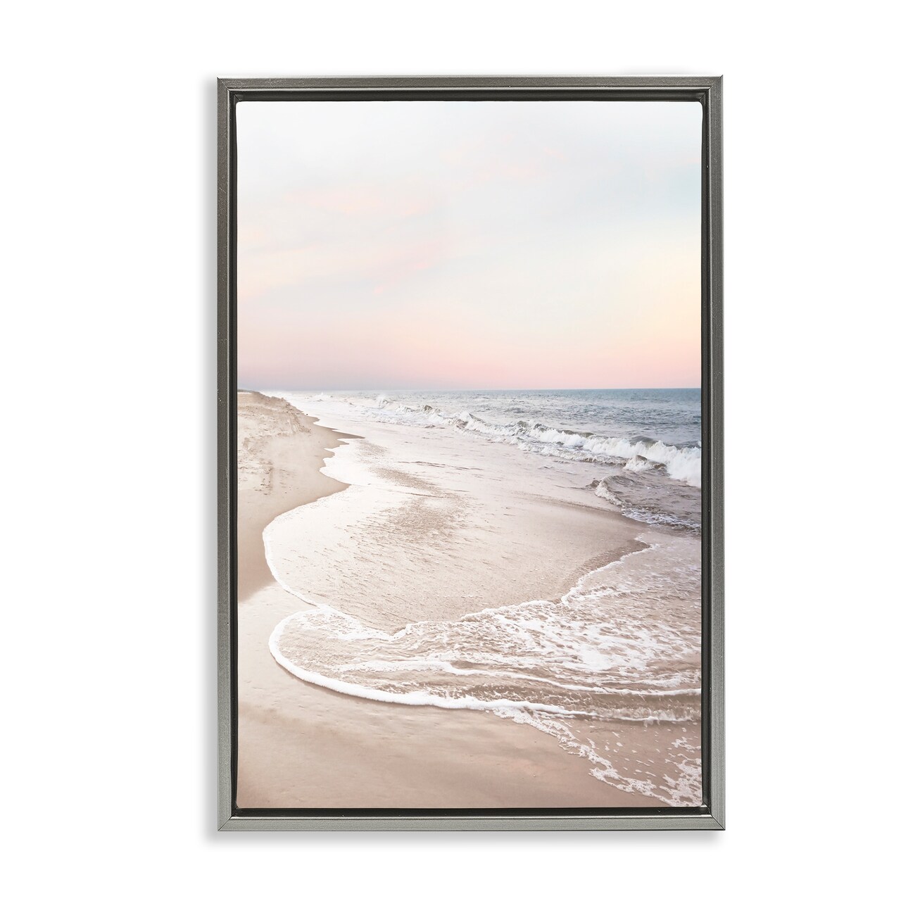 Stupell Industries Beautiful Beach Oasis Floater Framed Canvas Wall Art Design by Natalie Carpentieri